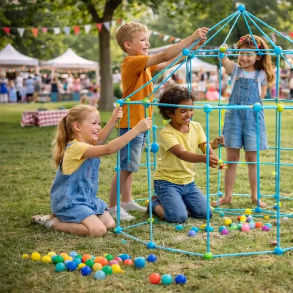 Jeu de construction de cabanes enfants