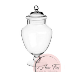 Bonbonnière en verre 30cm