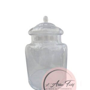 Bonbonnière en verre 14 cm