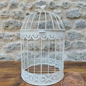 Cage à Oiseaux Blanche