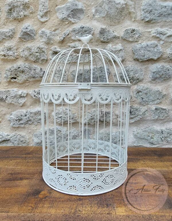 Cage à Oiseaux Blanche