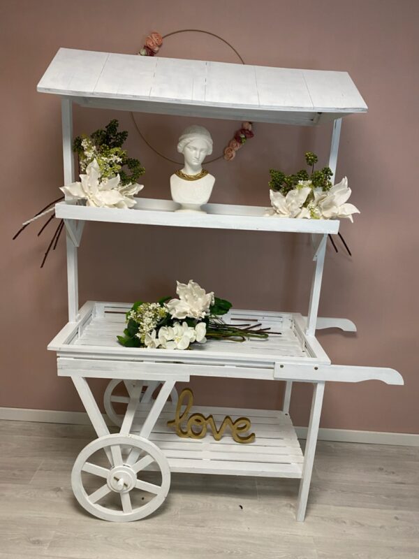 Charrette blanche Candy Bar