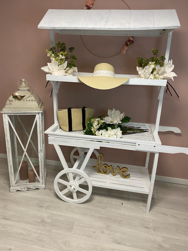 Charrette blanche Candy Bar