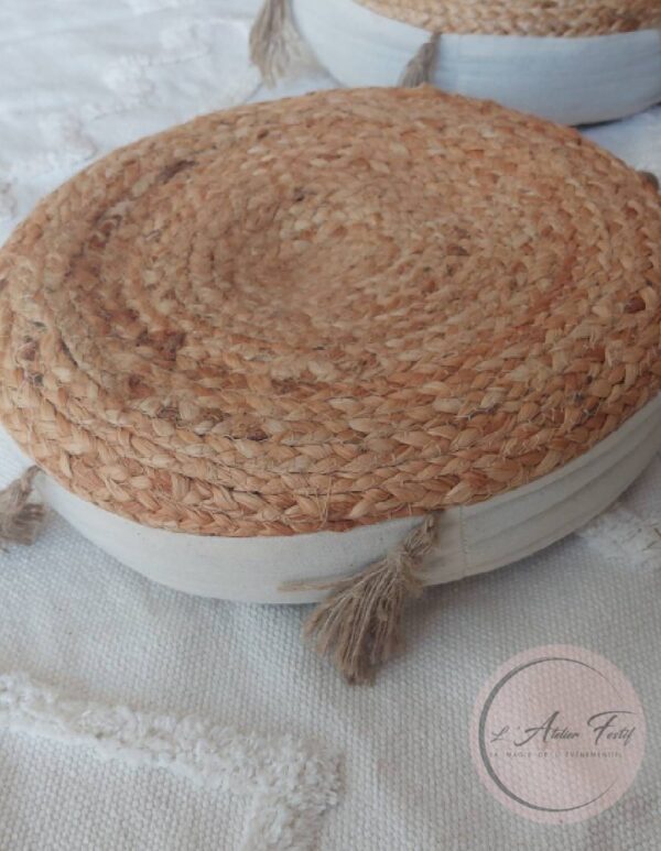 Coussin de sol Ritual Jute Beige