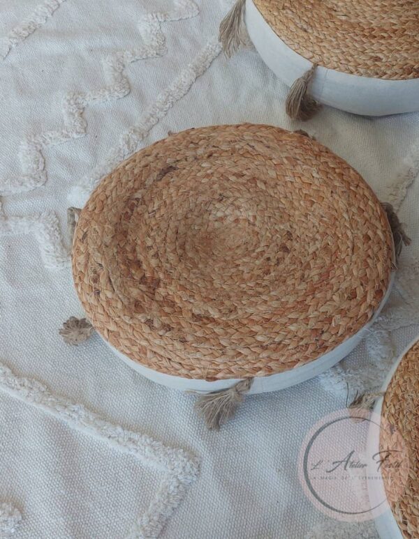 Coussin de sol Ritual Jute Beige