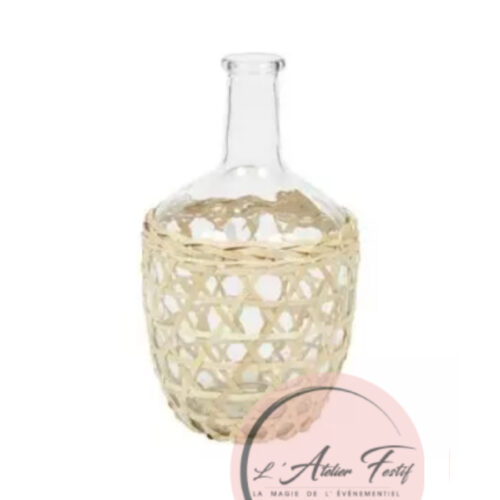 Dame jeanne tressée 30cm