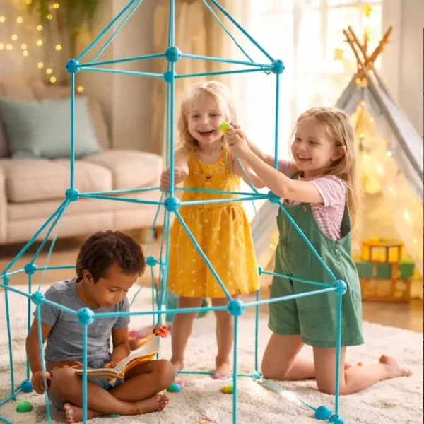 Jeu de construction de cabanes enfants