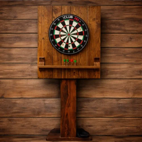 Jeu de fléchette en bois thème champêtre chic