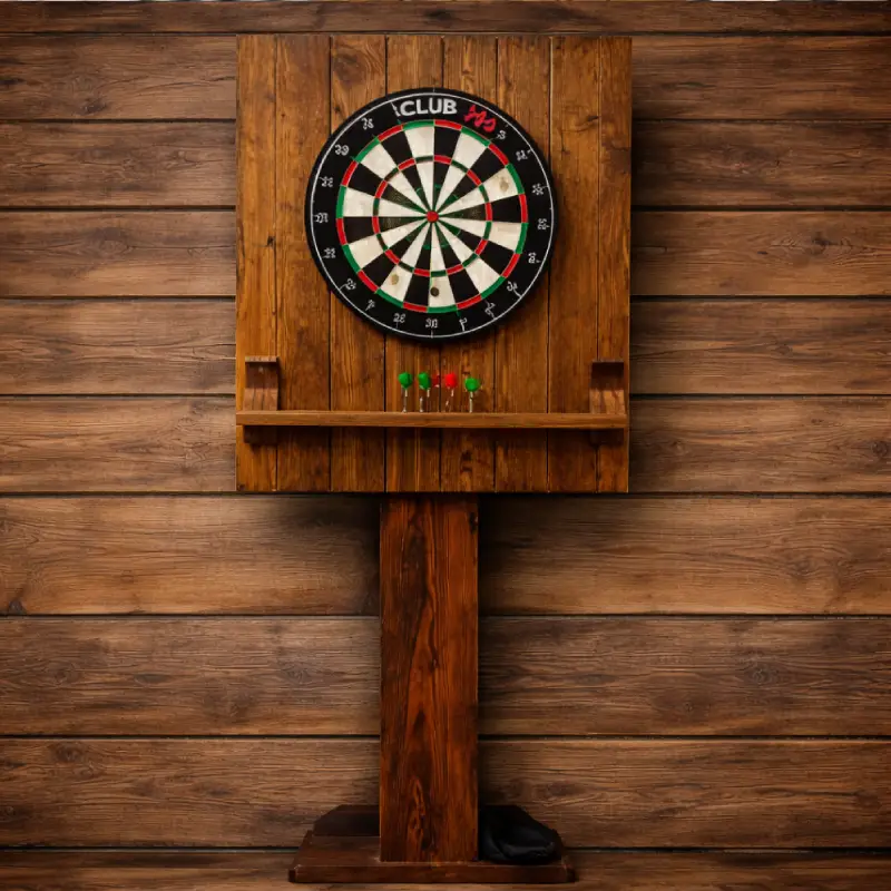 Jeu de fléchette en bois thème champêtre chic