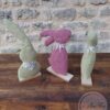 Lapins Socle Bois