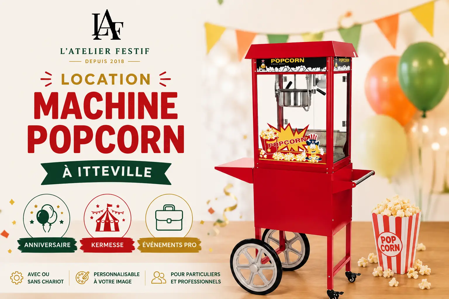 Location Machine Popcorn Ittevile