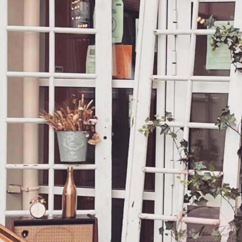 Porte Blanche Bois Vintage