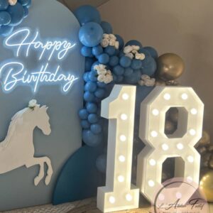 Chiffre de 0 à 9 Géant lumineux