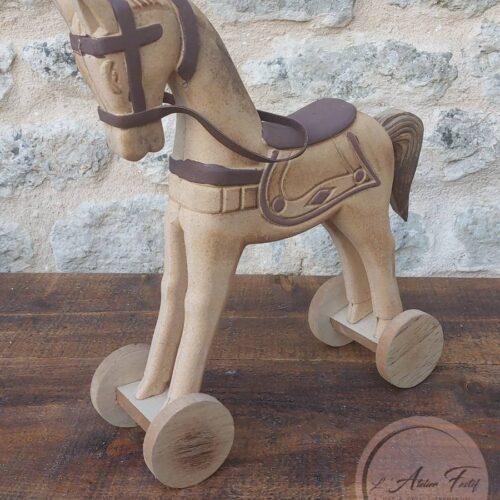Petit Cheval Bois Décoratif