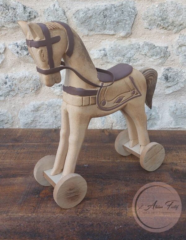 Petit Cheval Bois Décoratif