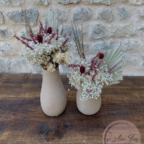 Petit Vase en Grès couleur Beige