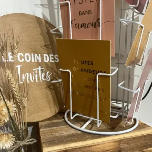 Présentoir Carte postale & Livre d'Or