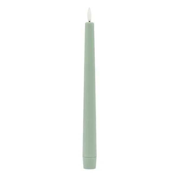 Bougie flambeau led vert sauge