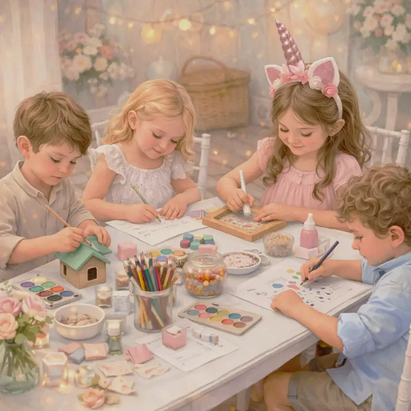 animations créatives enfant licornes