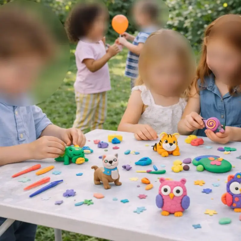 animations créatives enfants pâte durcissante l'atelier festif